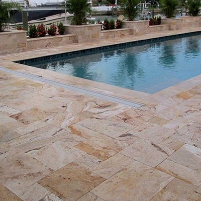 travertine pavers stonework
